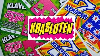 KRASLOTEN 8 KLAVERTJE 4 HOEVEEL GEWONNEN [upl. by Oilcareh]