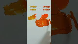 Yellow ochre  Orange Yellow color mixing colormixing colortheory colortheory oddlysatisfying [upl. by Ennaecarg]