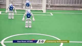 RoboCup 2015 SPL NaoTeam HTWK vs Linköping Humanoids [upl. by Eglanteen]