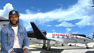 Floyd Mayweather Gives a Tour of His New Private Jet [upl. by Sinnelg]