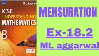 Mensuration class 8ex182 ml aggarwal [upl. by Pang707]