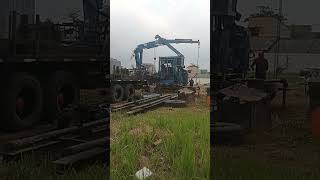 HOME BUILDING   PART 2  Placing Pile Concrete Pressing Machine Parts and begin to assembly [upl. by Aira]