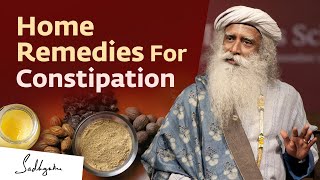 Home Remedies For Constipation  Sadhguru [upl. by Enaillil]