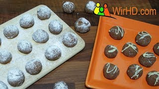 Plätzchen Rezepte  Weihnachtsplätzchen  Schokokugeln backen  tolle Rezepte [upl. by Ahsenyt]