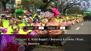 Halo  Beyoncé Karaoke Version [upl. by Kcirrem]