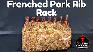 Frenched Pork Rib Rack Recipe  Smoked on the Lone Star Grillz OffSet Smoker [upl. by Aylat]