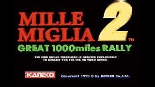 Mille Miglia 2 Great 1000 Miles Rally 1995  MAME Arcade Gameplay [upl. by Boudreaux]