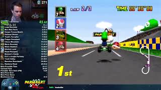 abney317 2024 03 17 Mario Kart 64 MK64 150cc Luigi Skips controller [upl. by Artamas]