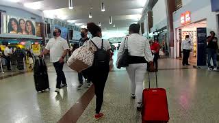 Inside the arrival hall of Las Americas International Airport Santo Domingo DR Flying back to USA [upl. by Mcquoid782]