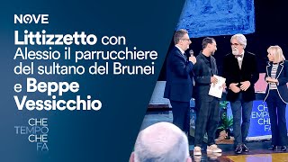 Che Tempo che Fa Littizzetto con Alessio il parrucchiere del sultano del Brunei e Beppe Vessicchio [upl. by Yran853]