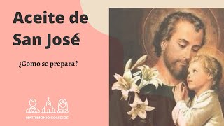 Receta Aceite de San José [upl. by Eberto]