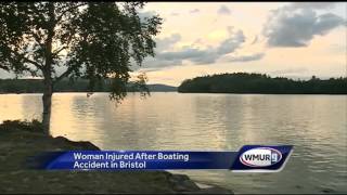 Woman injured on Newfound Lake in boating accident [upl. by Asen]