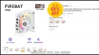 AMD R7 7735H mini PC for 50 off [upl. by Fredric]