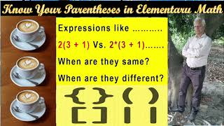 Parentheses Elementary Difference [upl. by Idnis]