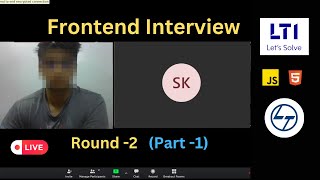 LTI LampT Frontend Interview  Round2 🎉  Part  1  HTMLCSS javascriptinterview [upl. by Rama322]