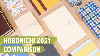 Hobonichi 2021 Comparison Cousin Weeks amp More [upl. by Ainniz]