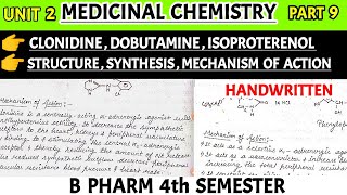 Clonidine dobutamine isoproterenol  structure mechanism of action and uses  Pharma lectures [upl. by Eisyak]