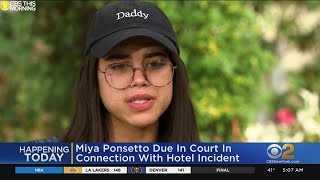 Miya Ponsetto due in court in hotel incident [upl. by Matthus]