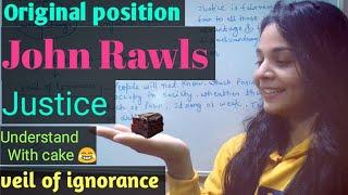 Original position and veil of ignorance JohnRawls Justicesakshirai [upl. by Acirej]