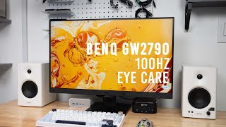 BenQ GW2790 100Hz Budget Eye Care Monitor Review [upl. by Nebra152]