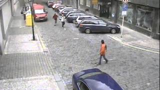 CCTV footage of prague gas explosion [upl. by Coryden]