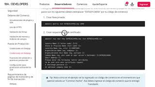 Transbank WebPay  Generar Llaves [upl. by Arsi533]