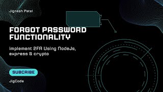 Forget Password Functionality  Node JS  Nodemailer  Crypto  Step By Step Tutorial [upl. by Murial]