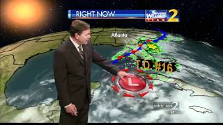 Debut of new graphics on WSBTV Atlanta  09282010 [upl. by Htabmas]