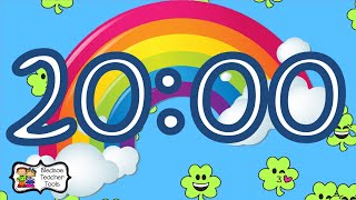 20 Minute Shamrock Emoji Countdown Timer with Background Music [upl. by Brandes]