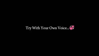 Try with your own voice❤ love viral singing music [upl. by Zealand]