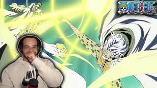 Rayleigh Vs Kizaru  One Piece Episode 404 Reaction [upl. by Alioz423]