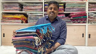 Elegance strawberry🍓 cotton பருத்தி சேலை கோடை தள்ளுபடி offer  loom price  Sri kanchanaa silks [upl. by Milas]