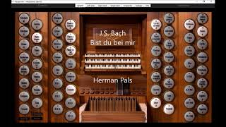 JS Bach Bist du bei mir BWV 508 Hauptwerk Alessandria demo [upl. by Yelnikcm]