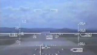 Dutch F16 Landing  HUD View [upl. by Alderson207]