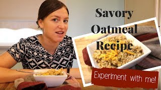 Savory Chicken Pesto Oatmeal  MIND BLOWN [upl. by Barnaby]