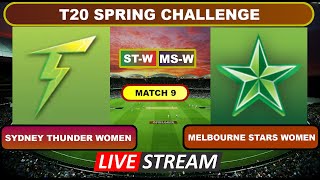 Live  Sydney Thunder Women vs Melbourne Stars Women Live Cricket Score amp Commentary [upl. by Ynomrah]