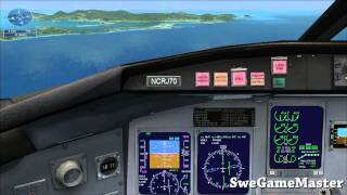 Flight Simulator X Caribbean Landing Tutorial [upl. by Suirradal]