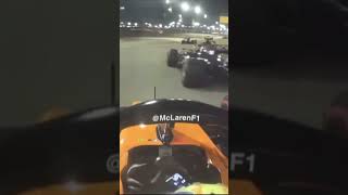 Lando Norris almost goes off the track to overtake Gasly in Bahrain 2019 f1 bahrain race f12019 [upl. by Berkman]