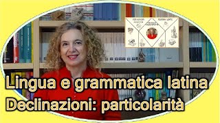 PARTICOLARITA delle declinazioni  grammatica LATINA [upl. by Eladnor]