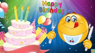 HAPPY BIRTHDAY SONGSmiley Happy Birthday Song Emoji [upl. by Gardol]