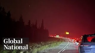 Global National July 23 2024  Jasper National Park wildfire forces thousands to flee [upl. by Eicarg162]