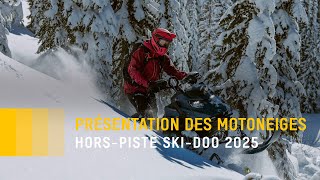 La présentation des motoneiges horspiste SkiDoo 2025 [upl. by Suolekcin]