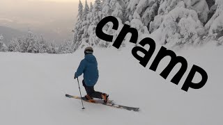 cramp telemark skiing 2023 [upl. by Estren]