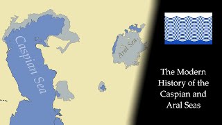 The History of the Caspian and Aral Seas Every Year 18402023 [upl. by Enelav]