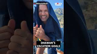 Shikhar Dhawans viral dance in a picturesque vacation spot has gotten the net talking Sports Today [upl. by Ahsatak]