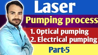 Pumping process  Optical pumping  Electrical pumping Laser [upl. by Alel273]