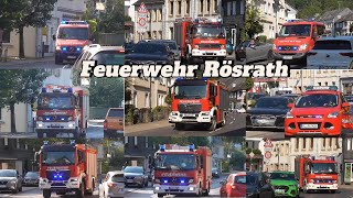 Waldbrandübung in Rösrath Einsatzfahrten der Feuerwehr Rösrath [upl. by How]