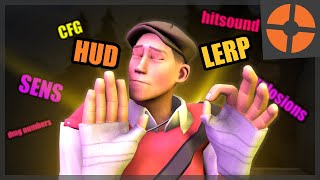 ALL OF MY 2023 TF2 GAME SETTINGS config damage numbers hitsound hud etc [upl. by Warila]