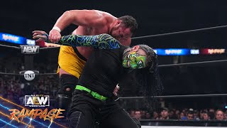 MASSIVE Quarterfinals Bout Samoa Joe vs Jeff Hardy for the first time in AEW  9823 AEW Rampage [upl. by Ycnalc]