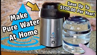 Complete Guide To At Home Water Distillation Using A Countertop Water Distiller Pure H2O [upl. by Grussing]